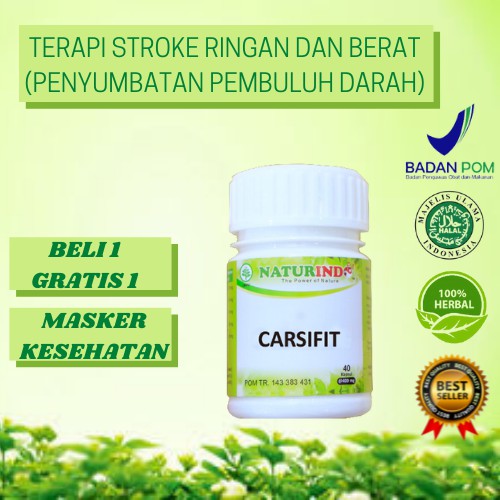 Obat Herbal Stroke Ringan Terapi Stroke Sulit Bicara BPOM MUI Obat Pasca Stroke Ampuh Alami CARSIFIT