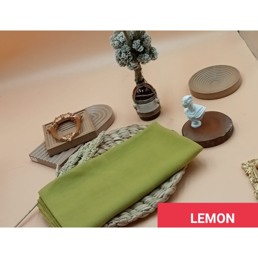 Bella Square Jilbab Segi Empat Polycooton Premium 110 x 110 COM-Lemon