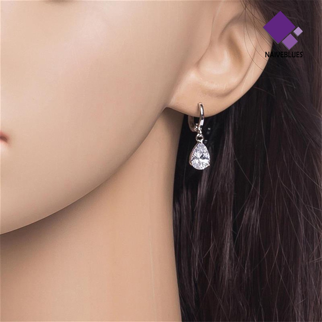 Anting Bentuk Tetesan Air Model Simple Untuk Hadiah