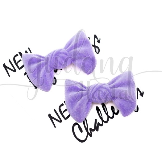 Jepit Rambut Lilac Bow Hairclip Motif Pita Ungu Simple GH 201384