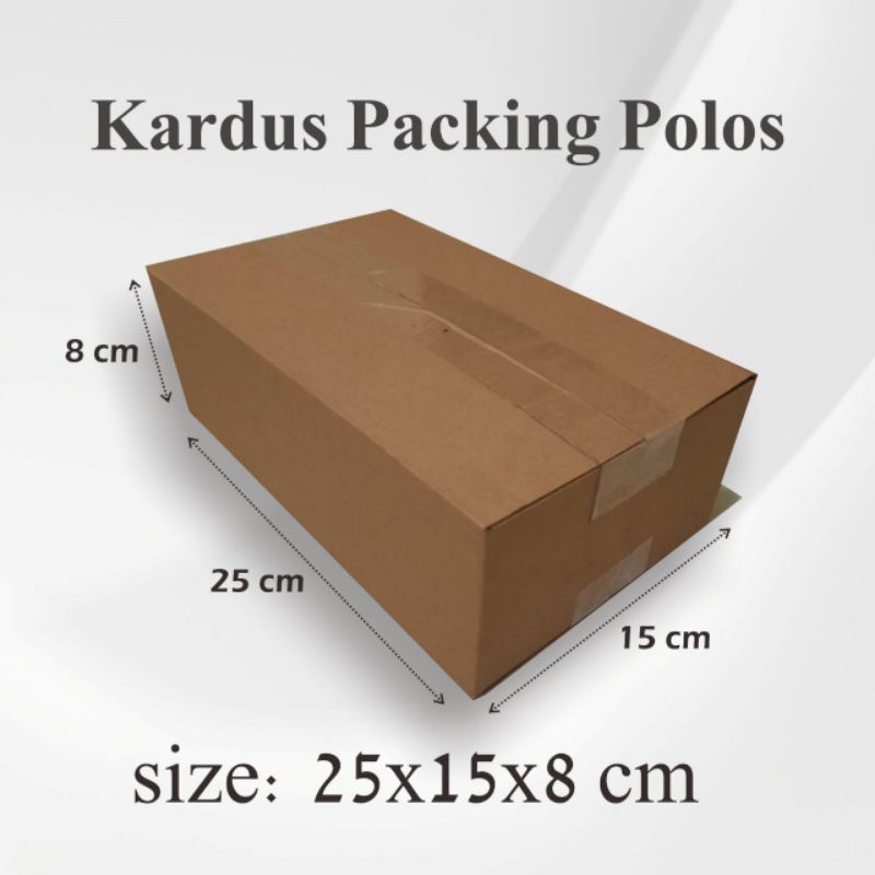 

kardus/box packing baru 25×15×8 packing barang,makanan,aksesoris dll