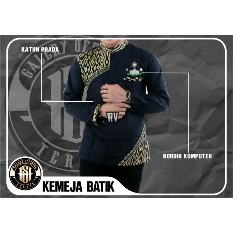 KEMEJA BATIK PSHT - BATIK PSHT - KEMEJA BORDIR PSHT - BATIK TERATE