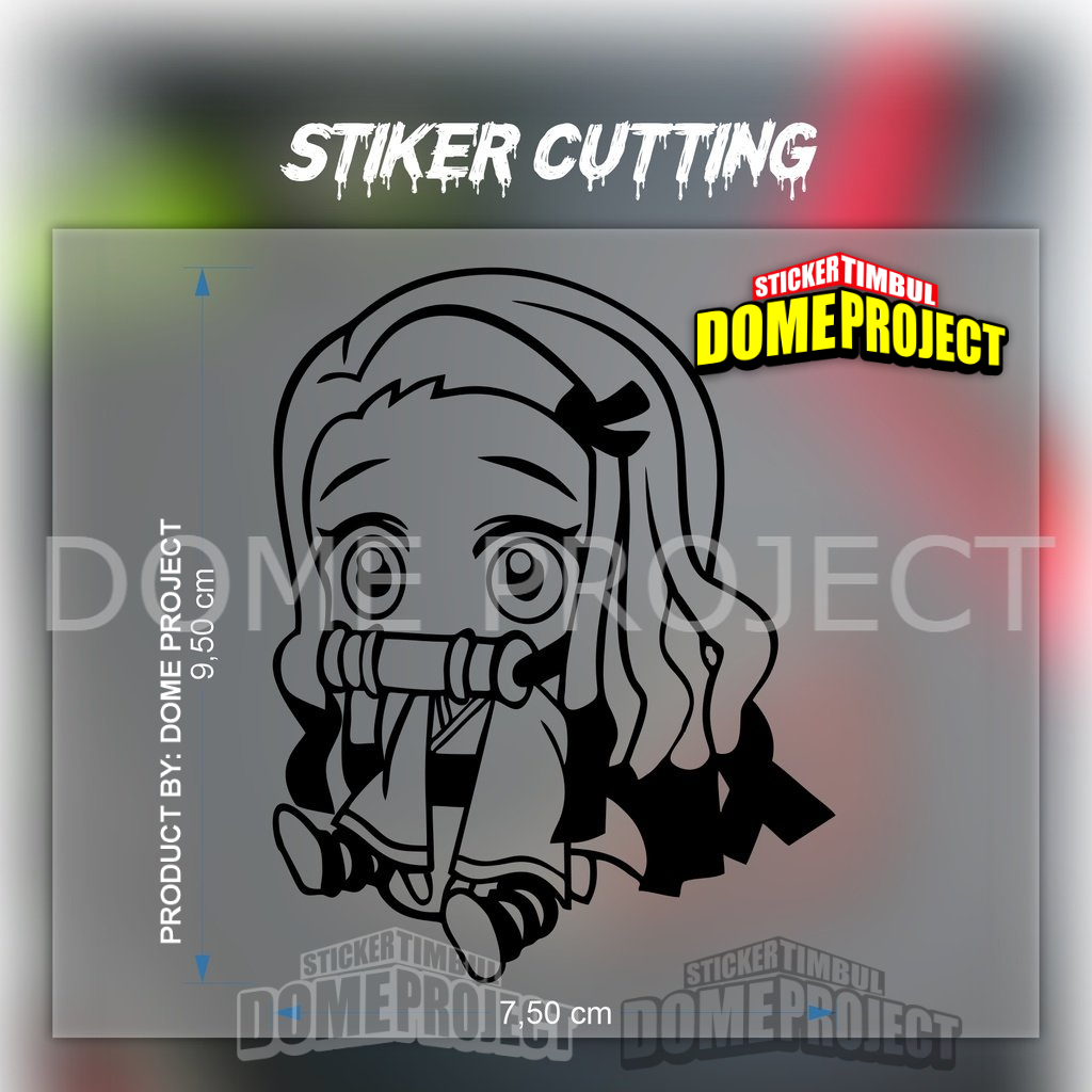 STIKER CUTTING ANIME NEZUKO CHIBI