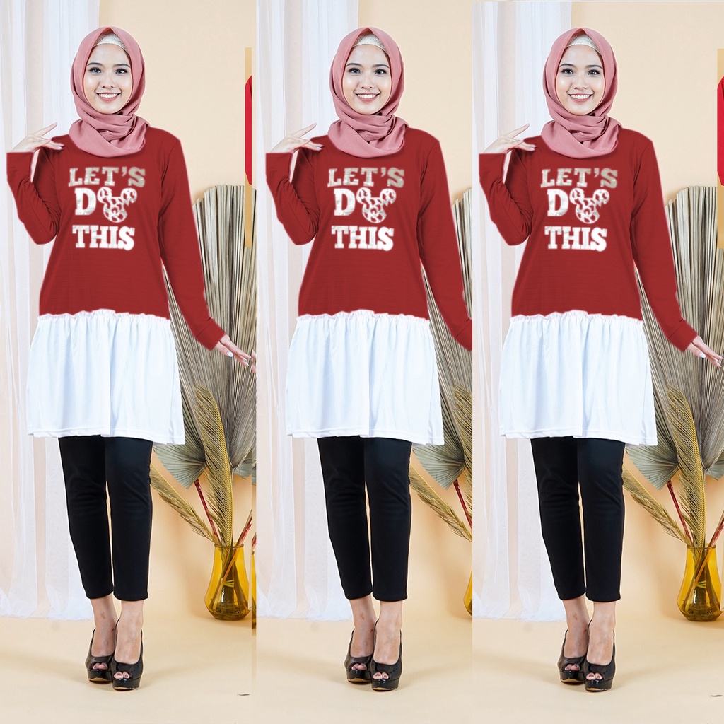 Tunik Atasan Tunik Jumbo Fashion Muslim Wanita