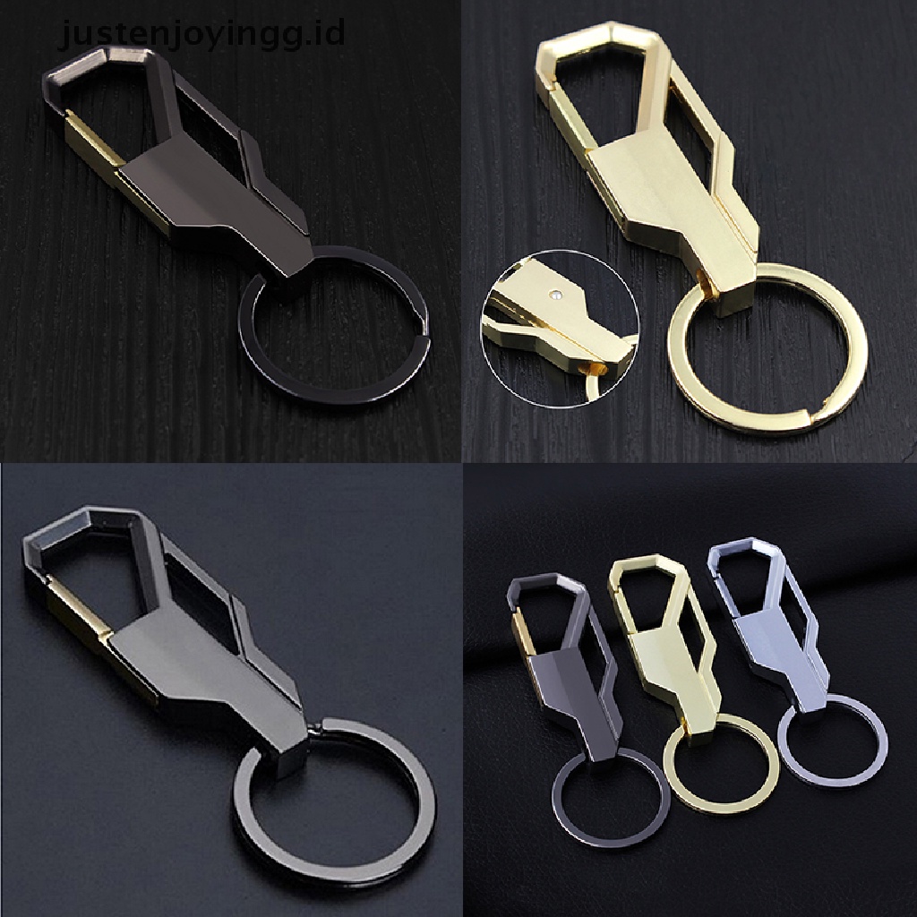 // justenjoyingg.id // NEW Mens Creative Alloy Metal Keyfob Gift Car Keyring Keychain Key Chain Ring ~