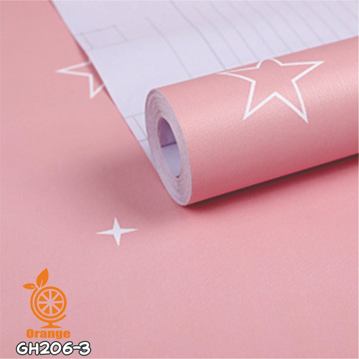 Wallpaper Dinding 10 meter murah stiker dinding Motif Bunga dan Polos wallpaper 3d Premium Quality Size 45cm X 10M WHFURNITURE-GH206-3