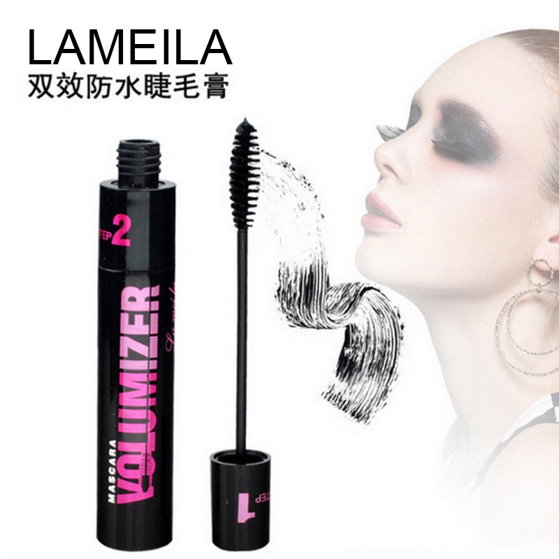 LAMEILA VOLUMIZER MASCARA WATERPROOF DOUBLE HEAD MASKARA ANTI AIR TAHAN LAMA KODE 771