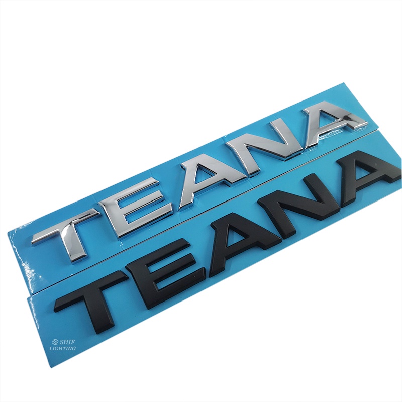 1pc Stiker Emblem Logo TEANA Bahan ABS Krom Untuk Mobil NISSAN