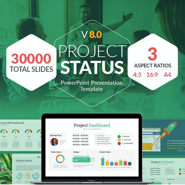 

NS 30,000 Total Slides Project Status PowerPoint Presentation Template