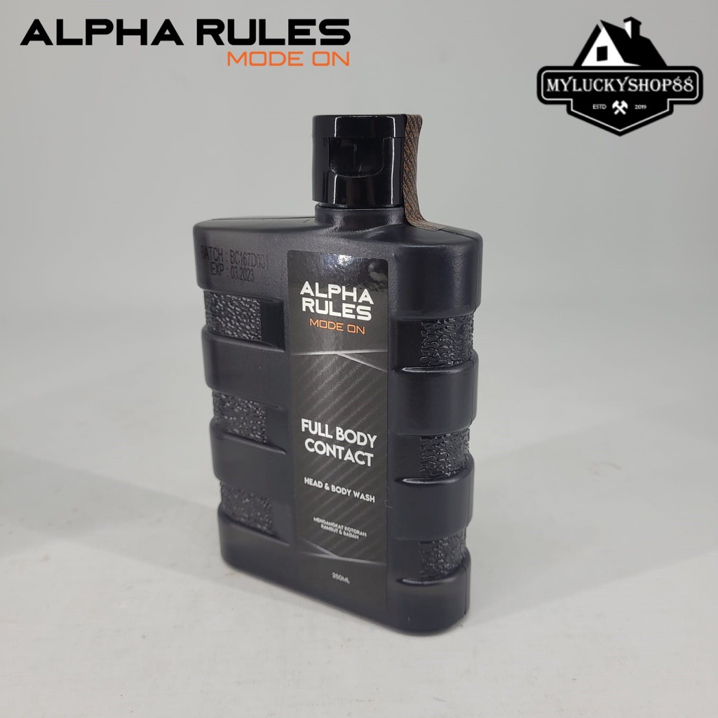 Alpha Rules Full Body Contact Body Wash &amp; Shampoo 2 in 1 Alpharules