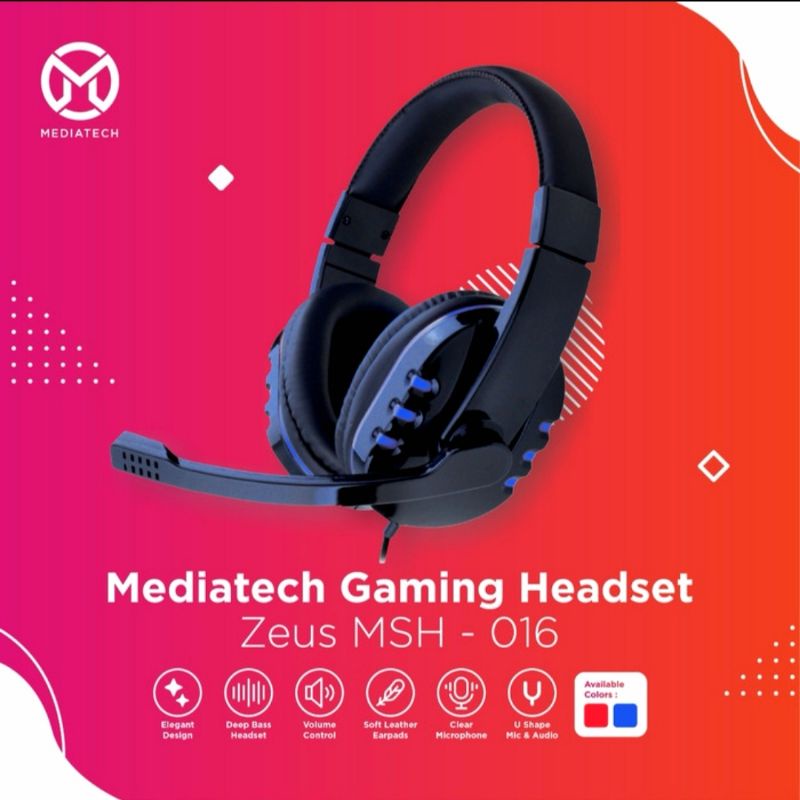 Mediatech Zeus MSH-016 Gaming Headset Headphone New