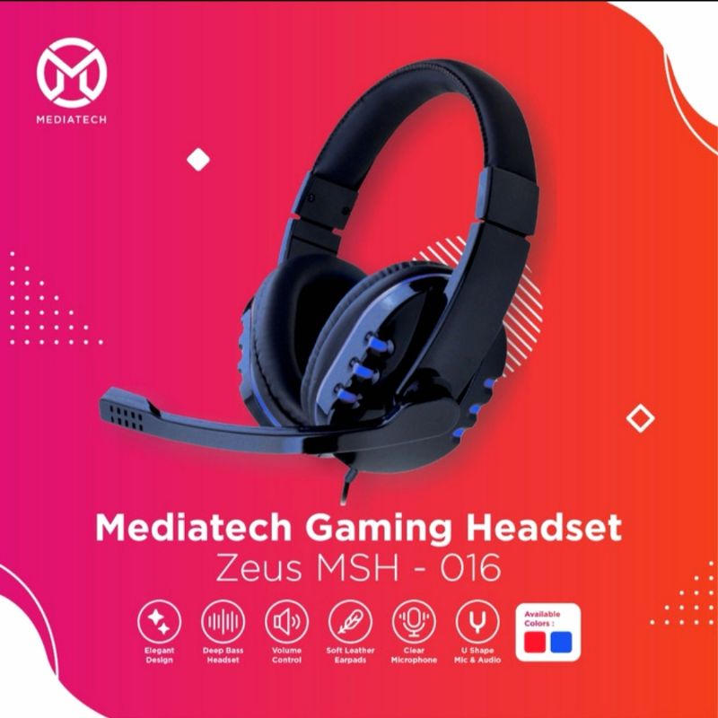 Mediatech Zeus MSH-016 Gaming Headset Headphone New