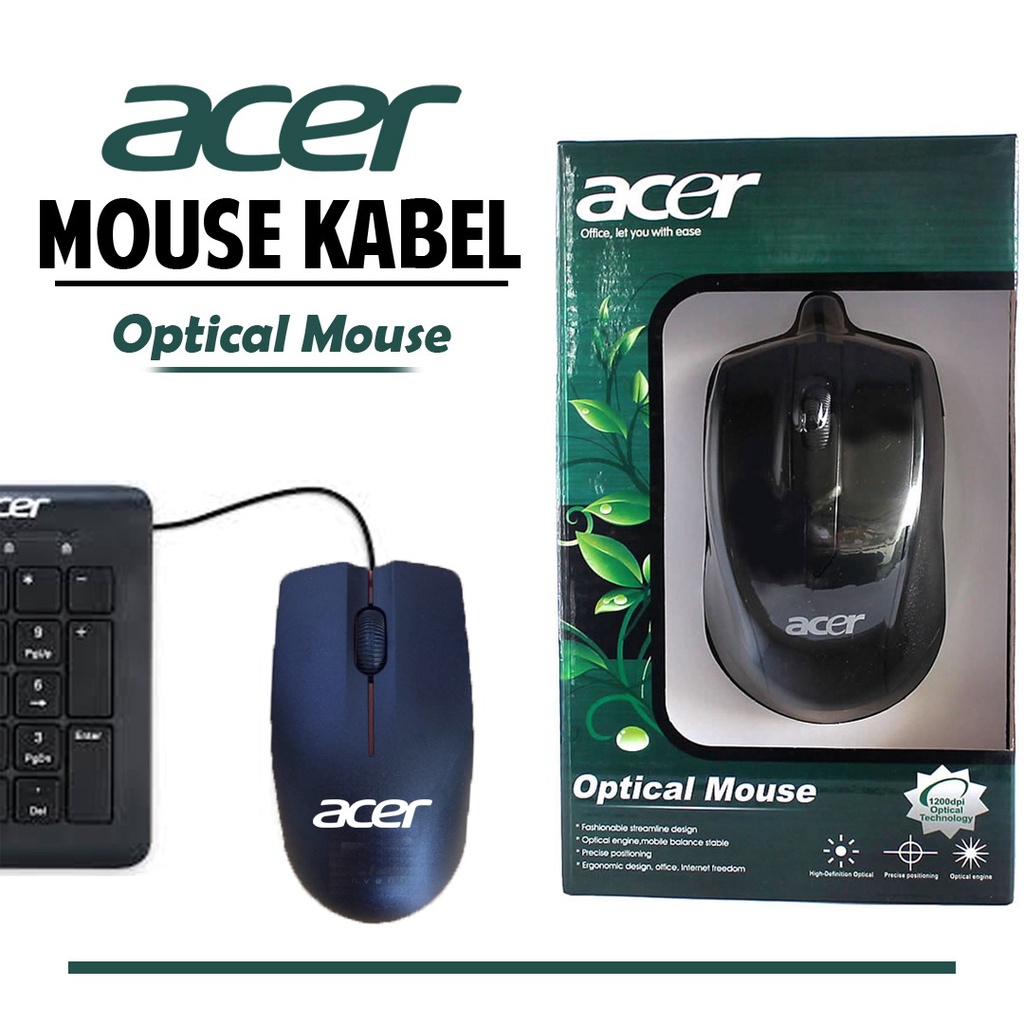 Mouse Kabel Usb Silent Optical Hp Acer Sony Dell PC Komputer Laptop Aksesoris Handphone Hp GALLERYONE gallery one