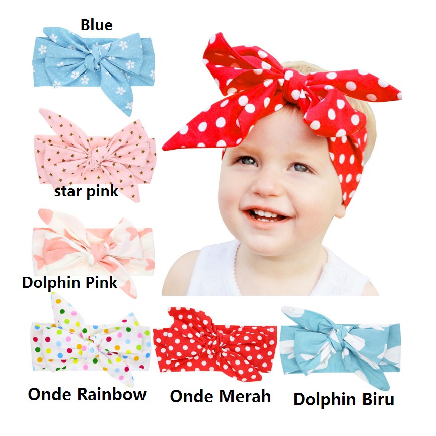 Headband Pita Anak Cantik / Bando Pita Anak Lucu