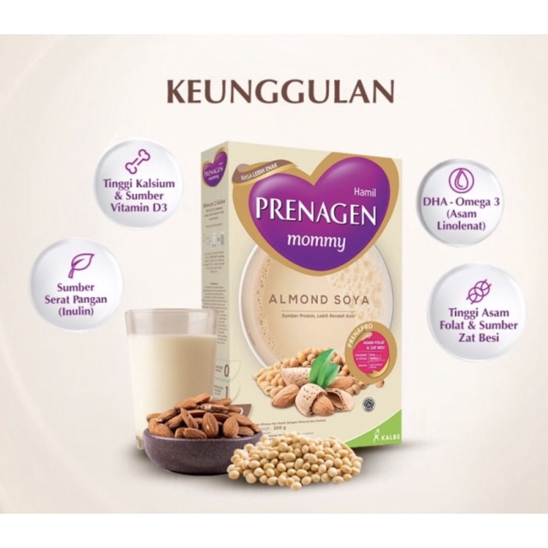 Prenagen mommy almond soya 200 gram ( susu hamil kaya nutrisi )