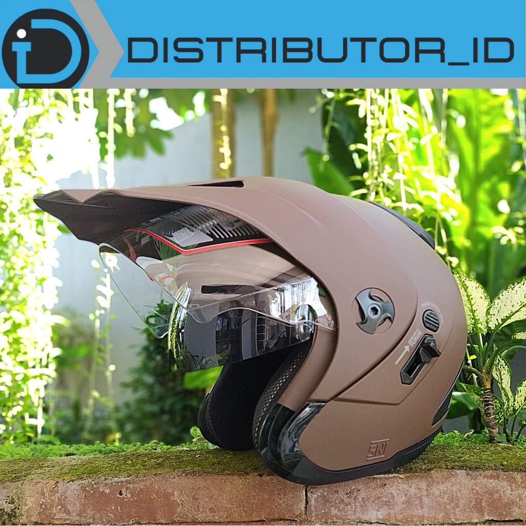 HELM TRAIL SHELL ADV SEMI CROSS HALF FACE SNI