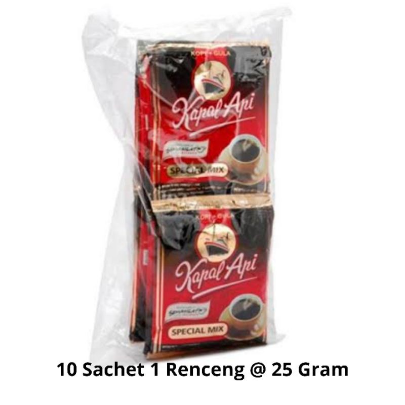 

Kopi Kapal Api Spesial Mix 10 Pcs 1 Renceng @25Gr