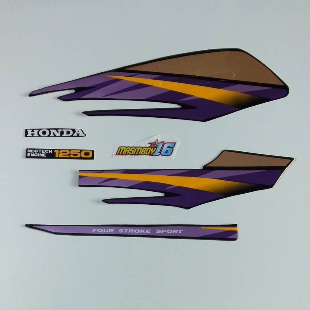 Striping honda GL PRO GL MAX 97 1997 ungu kuning