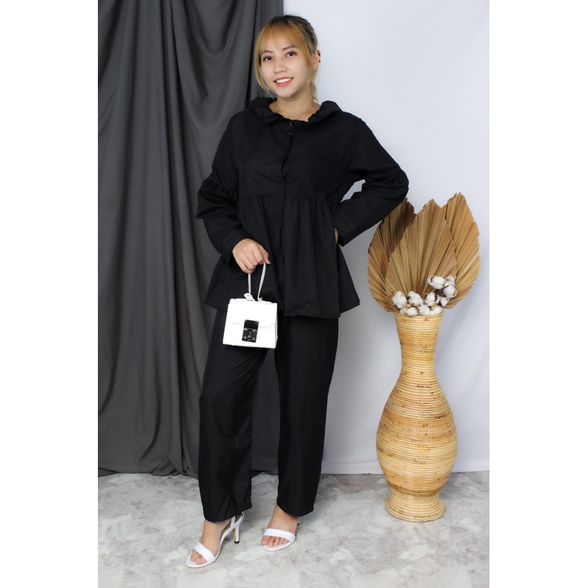 BEFAST - ZRX OOTD Oneset JULIAN / One Set Mendy // Mendy Daily Busui Wanita Tunik Set / Set Tunik kekiniaan Wanita Remaja / Set Atasan Lengan Panjang+Celana Panjang / Fashion Wanita Hijab / Setelan Terbaru 2022 / Setelan Polos Casual