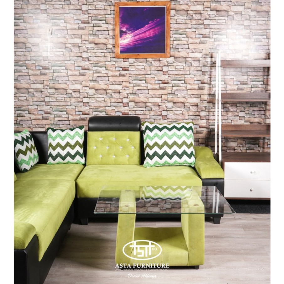 SOFA SUDUT BUMBLE BEE YELLOW BLACK