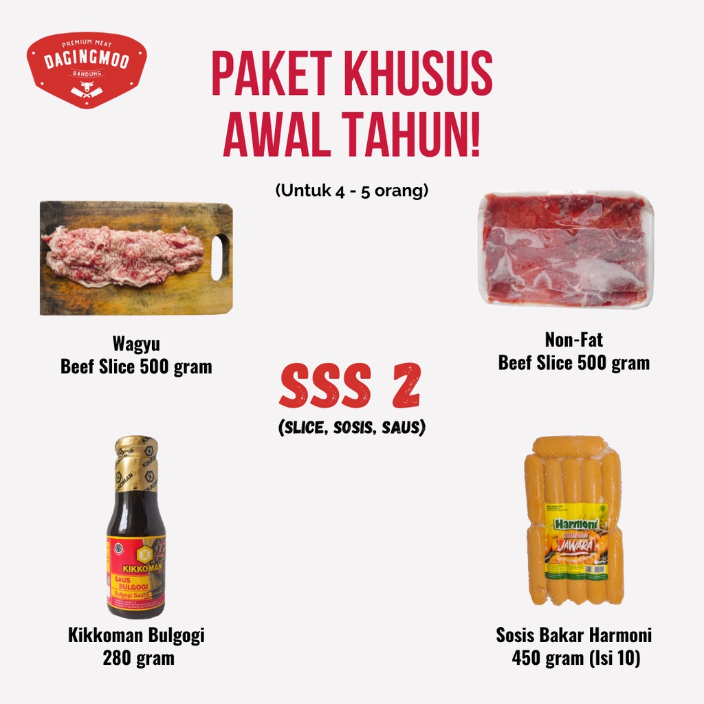 

Paket BBQ Awal Tahun SSS2 (Cocok Untuk 4-5 orang) / HARGA KHUSUS!