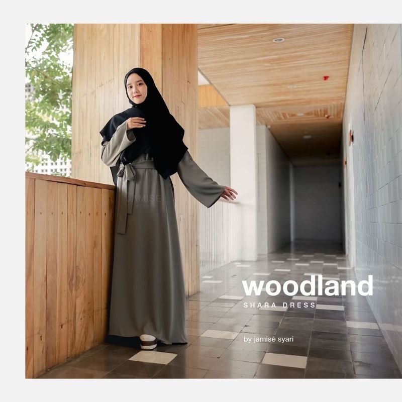 (Siap Kirim)Shara Dress - Woodland by Jamise syari | 100% Original