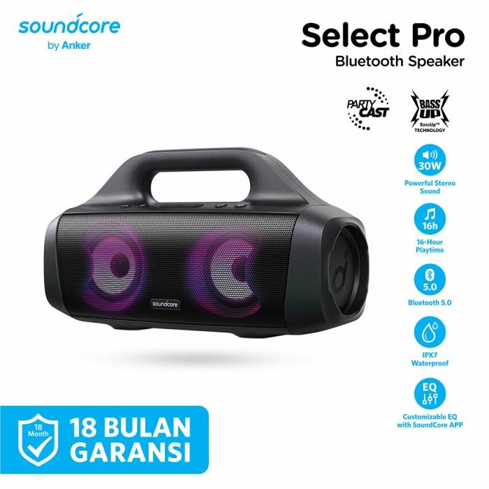 Speaker Bluetooth Anker Soundcore Select Pro - A3126