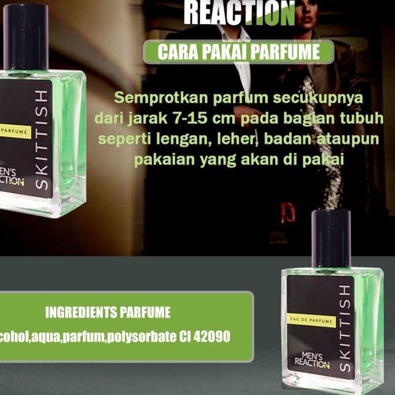 『Penjualan khusus』 (COD) Men's Reaction Skittish Parfum / Parfum Skittish / Skitish Parfum / Skittis