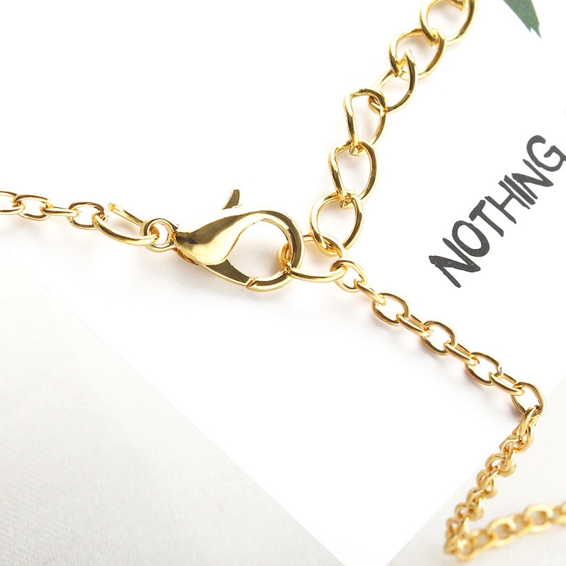 Kalung Wanita Necklace Women Jual Panas Pendek Sederhana Perhiasan Surat Kalung Rantai Klavikula