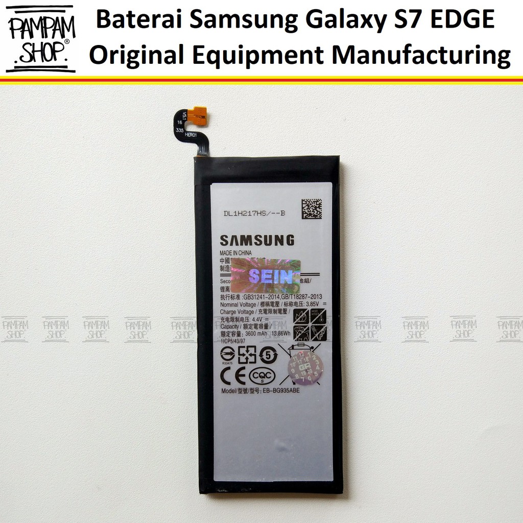 Baterai Handphone Samsung Galaxy S7 EDGE G935 SM-G935 Original OEM 100% SEIN | Batre, Battery, S 7