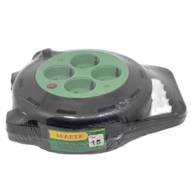 Sparta Kabel Roll Listrik / Box Kabel 4 Lubang 5 Meter &amp; 9 Meter