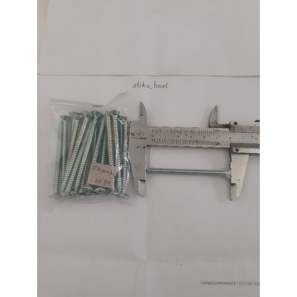 Sekrup FH 10x2 1/2" (20 pcs)
