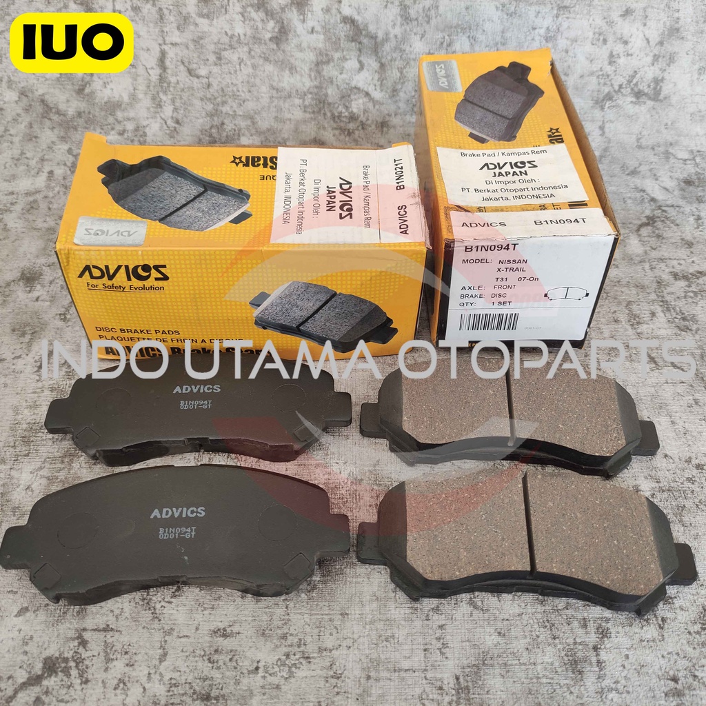 Brake Pad AISIN New Xtrail Kampas Rem ADVICS B1N094T - ORIGINAL