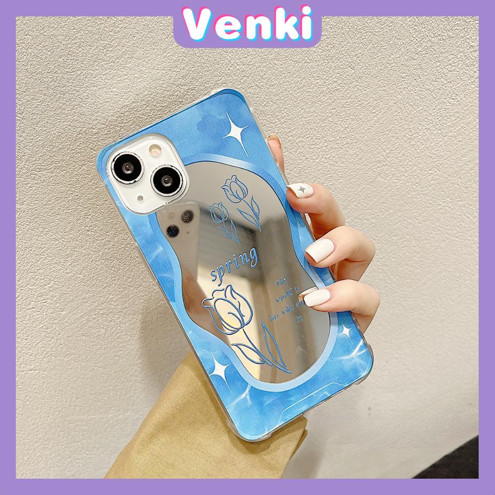 iPhone Case Acrylic HD Mirror Laser Airbag Shockproof Protection Camera Cute Line Rose Flower Compatible For iPhone 11 iPhone 13 Pro Max iPhone 12 Pro Max iPhone 7 Plus iPhone xr