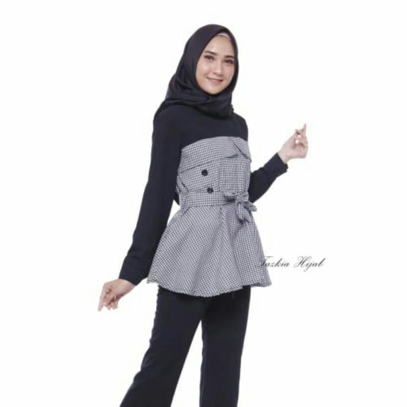 Baju Atasan Wanita Alika Top Blouse Baju Muslim Blouse Muslim