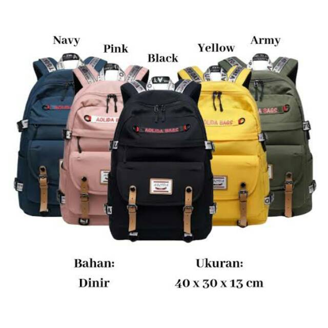 DISKON 50% Backpack Stylish Aolida Bags / Tas Sekolah