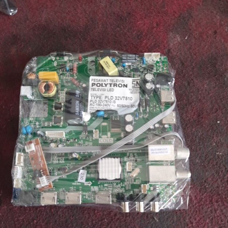 MAINBOARD LED TV POLYTRON PLD32V7511SECOND NORMAL ORIGINAL.
