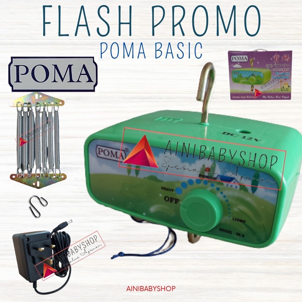 Mesin Poma Basic/Mesin ayunan Poma, Mesin Ayunan Listrik Otomatis Type Basic #ainibabyshop FLASH PROMO