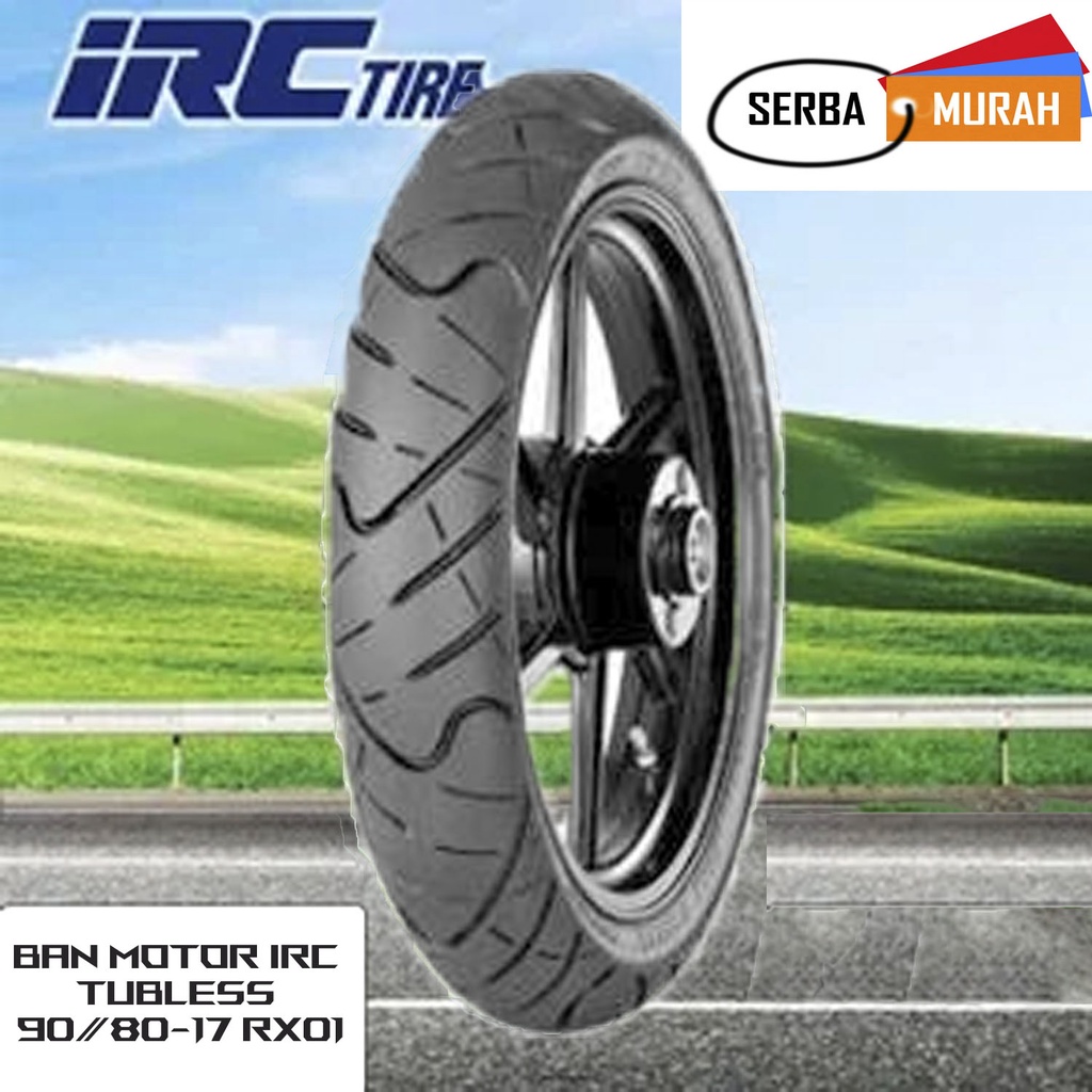 BAN LUAR MOTOR TUBELESS IRC 90/80-17 RX01