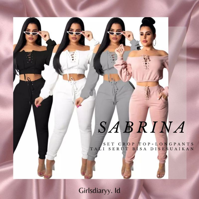Baju Wanita Crop Top Tali Serut Sabrina (Girlsdiary)