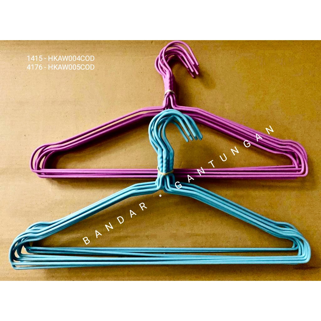 Hanger Kawat Coating Premium/Gantungan Kawat Gantungan Anti Karat Warna Warni/PAK C