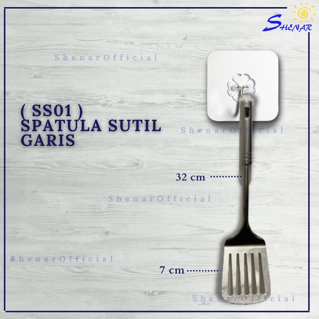 SHENAR SPATULA MURAH SET STAINLESS STEEL SUTIL KITCHEN TOOLS PERALATAN RUMAH TANGGA UNTUK SPATULA TAHAN PANAS SATUAN