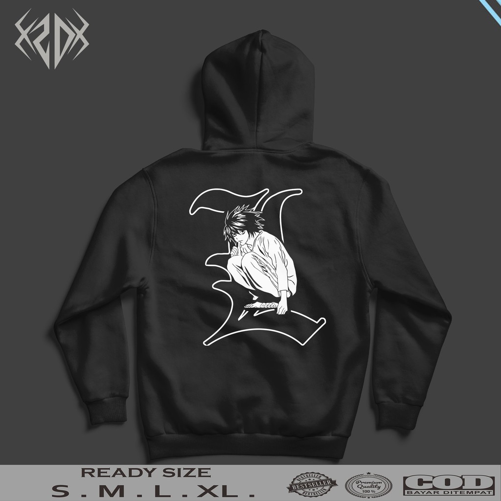 JAKET HODDIE L DEATH NOTE/ JAKET ANIME / JAKET KEREN / HODDIE ANIME / JAKET PRIA