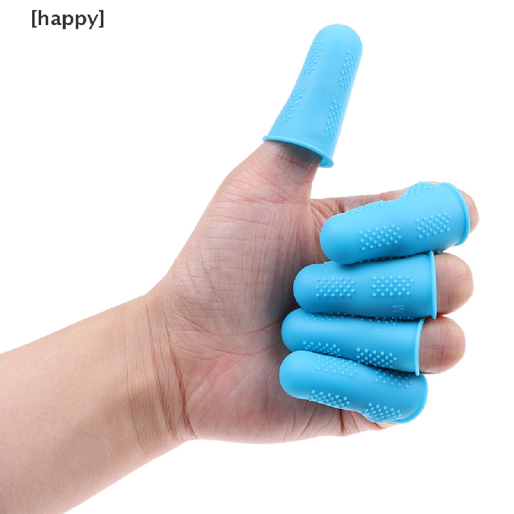 Ha 5pcs Cover Pelindung Jari Bahan Silikon Anti Gores / Slip Tahan Panas