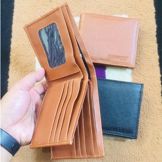 DOMPET 3 RUANG‼️ bahan kulit PU tiega/sp4 model lipat dua free box #dompet #dompetlipat #dompetcowok #dompetpria