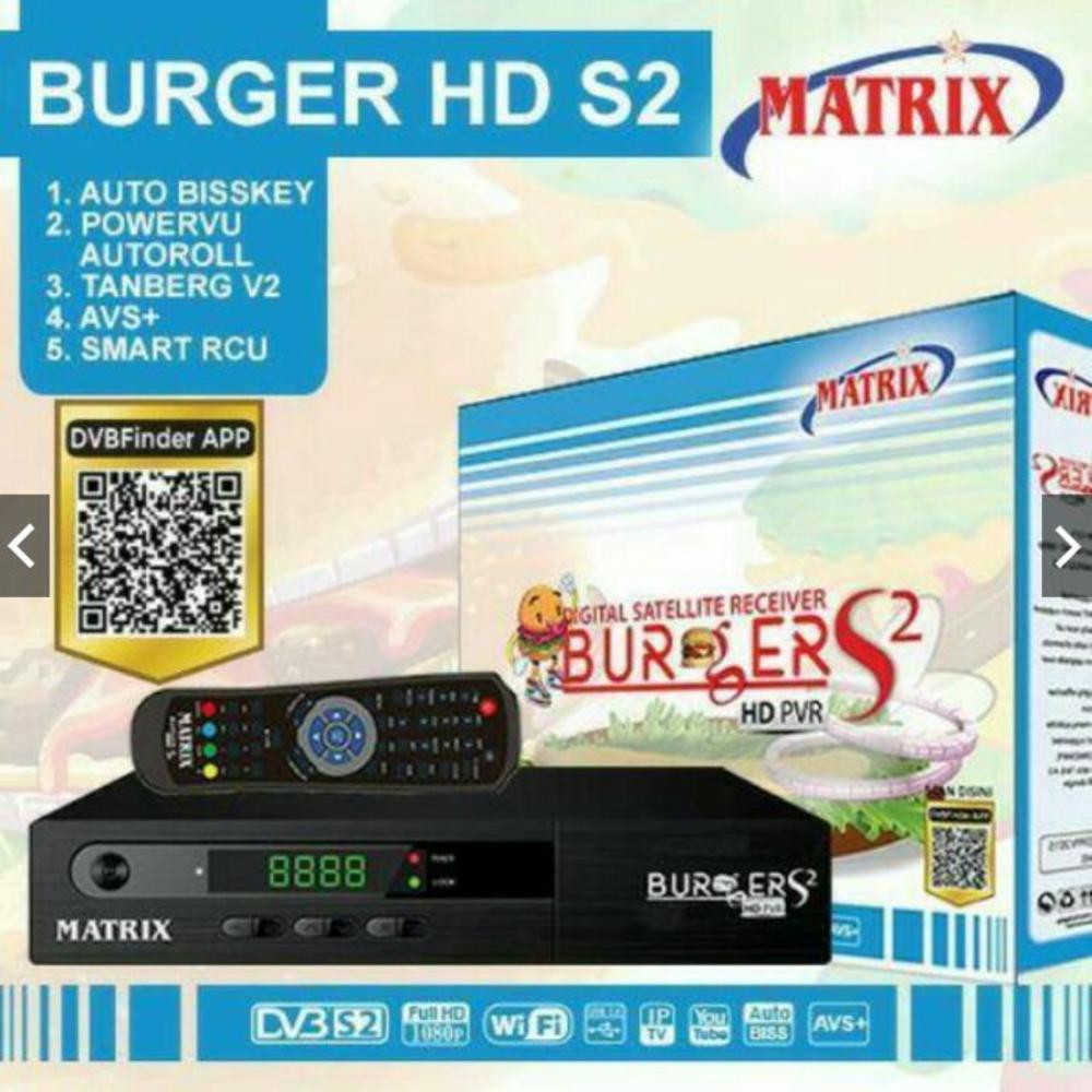 Matrix Burger HD S2 AVS plus Receiver Parabola Murah dan Garansi