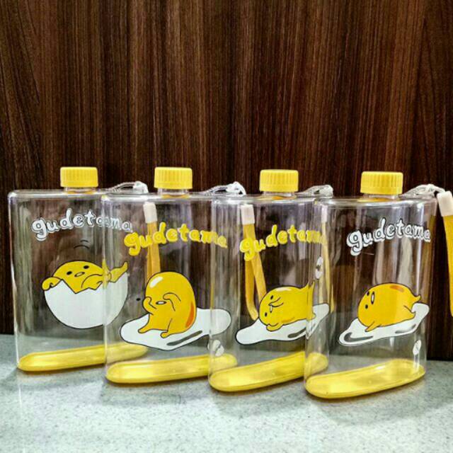 Botol minum gepeng gudetama 300ml