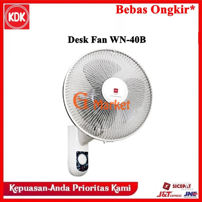KDK KIPAS ANGIN DINDING TEMPEL TEMBOK WN-40B / WALL FAN 16 INCH WN40B / WN 40 B
