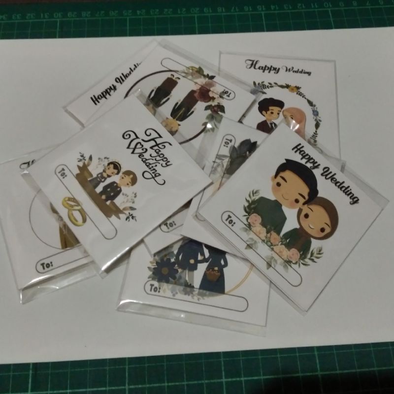 kartu ucapan happy wedding