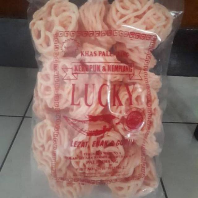 KRUPUK UDANG KERUPUK UDANG LUCKY BERAT 500 GRAM ASLI PALEMBANG